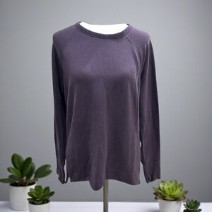 Athleta Deep Purple Long Sleeve Top/ sweatshirt Small Tall